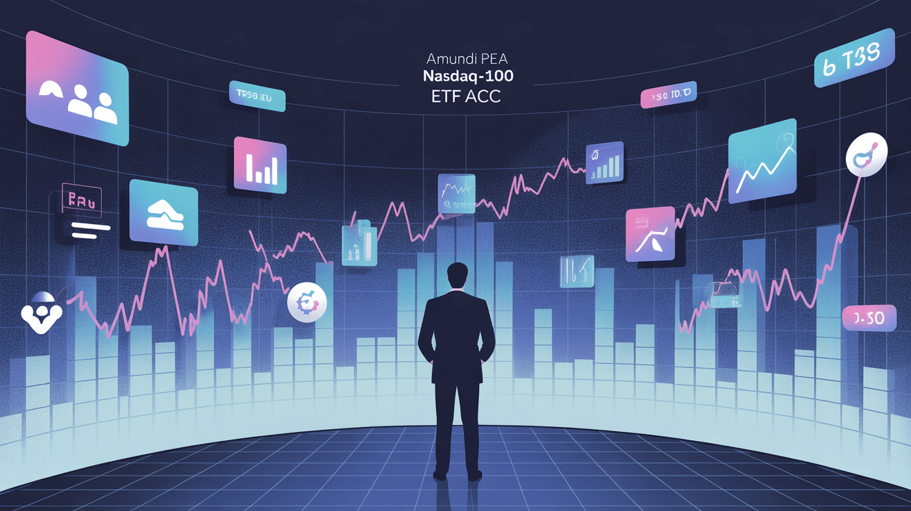 amundi pea nasdaq-100 ucits etf acc illustration centrale technologique