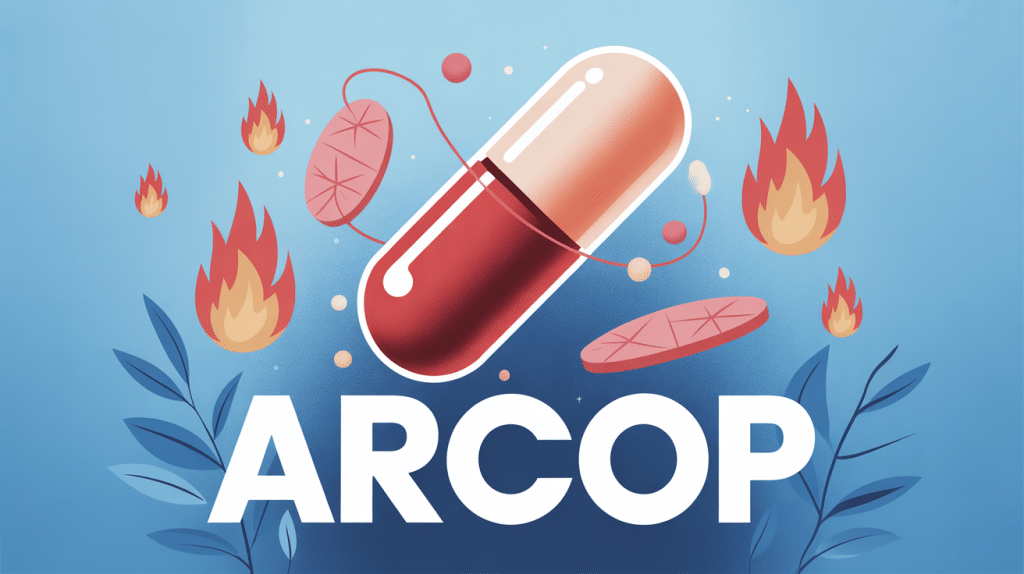 illustration arcop comprimé inflammation