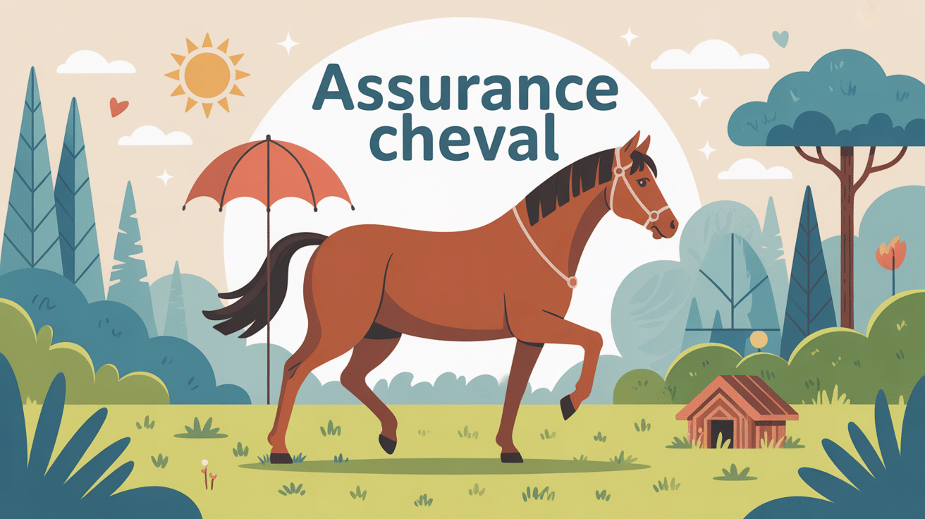 Assurance cheval prix illustration avec protection visuelle
