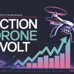 avis action drone volt illustration drone et graphe boursier