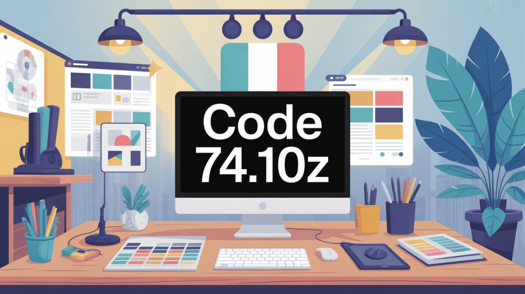 illustration design moderne code 74.10z