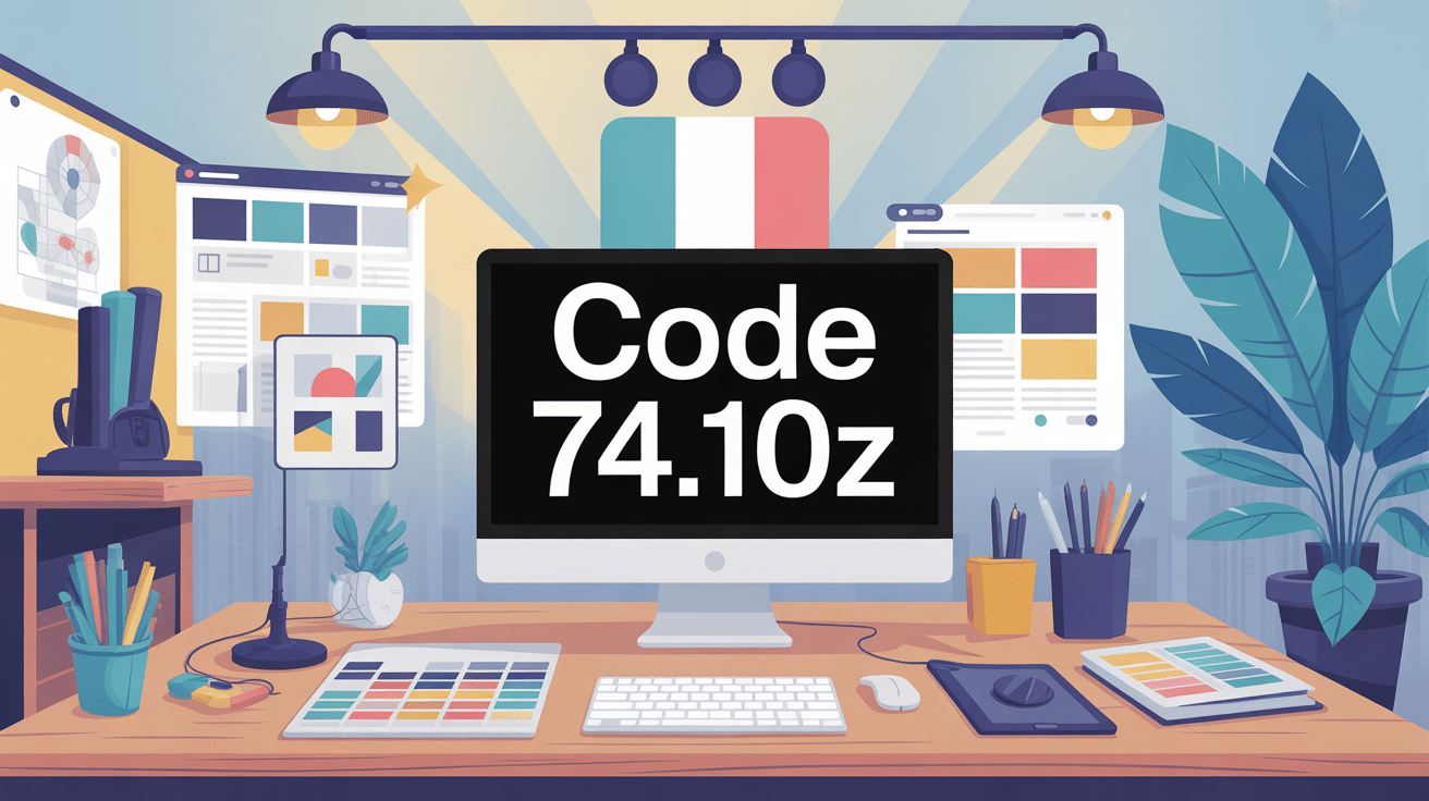 illustration design moderne code 74.10z