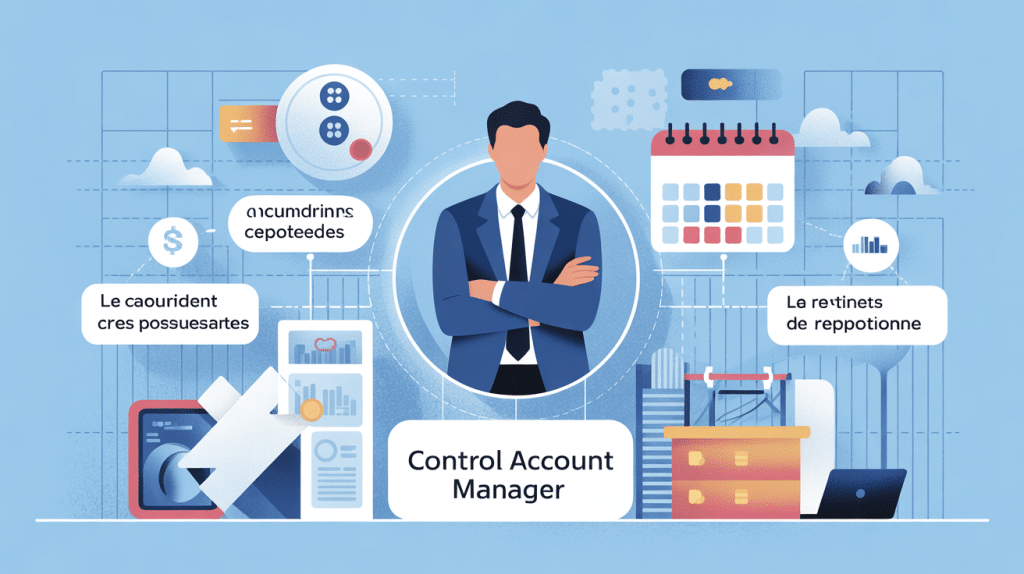 Control account manager illustration rôle central gestion projet