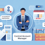 Control account manager illustration rôle central gestion projet