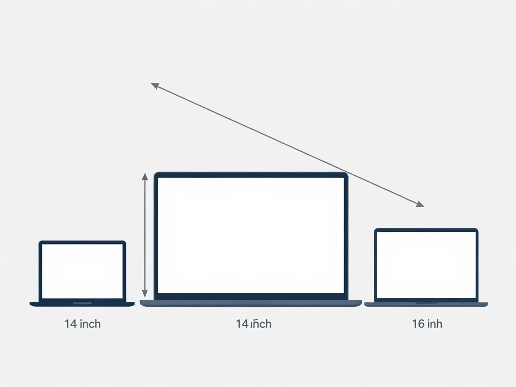 Schéma dimensions 15.6 pouces avec comparaison écrans