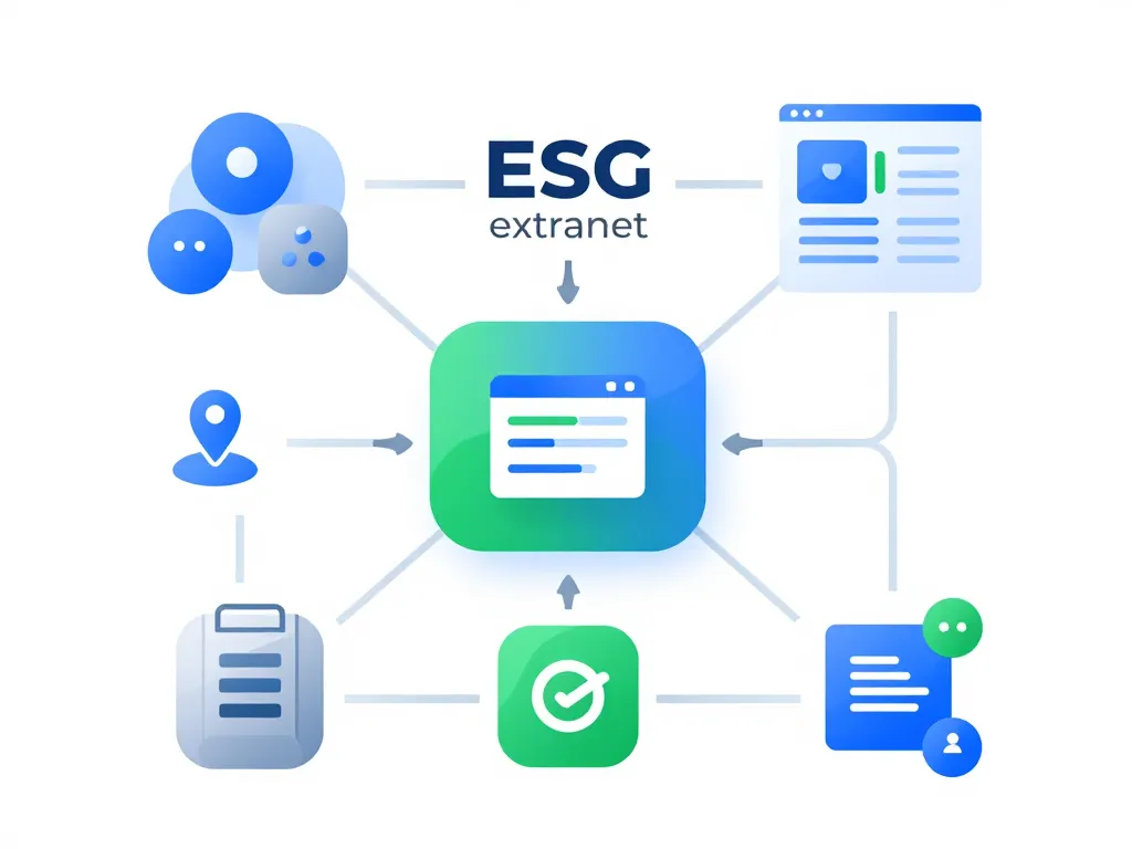 esg extranet fonctionnalités reporting diagramme