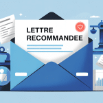 lettre recommandée exemple illustration vectorielle enveloppe