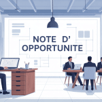 note d'opportunité illustration bureau décision