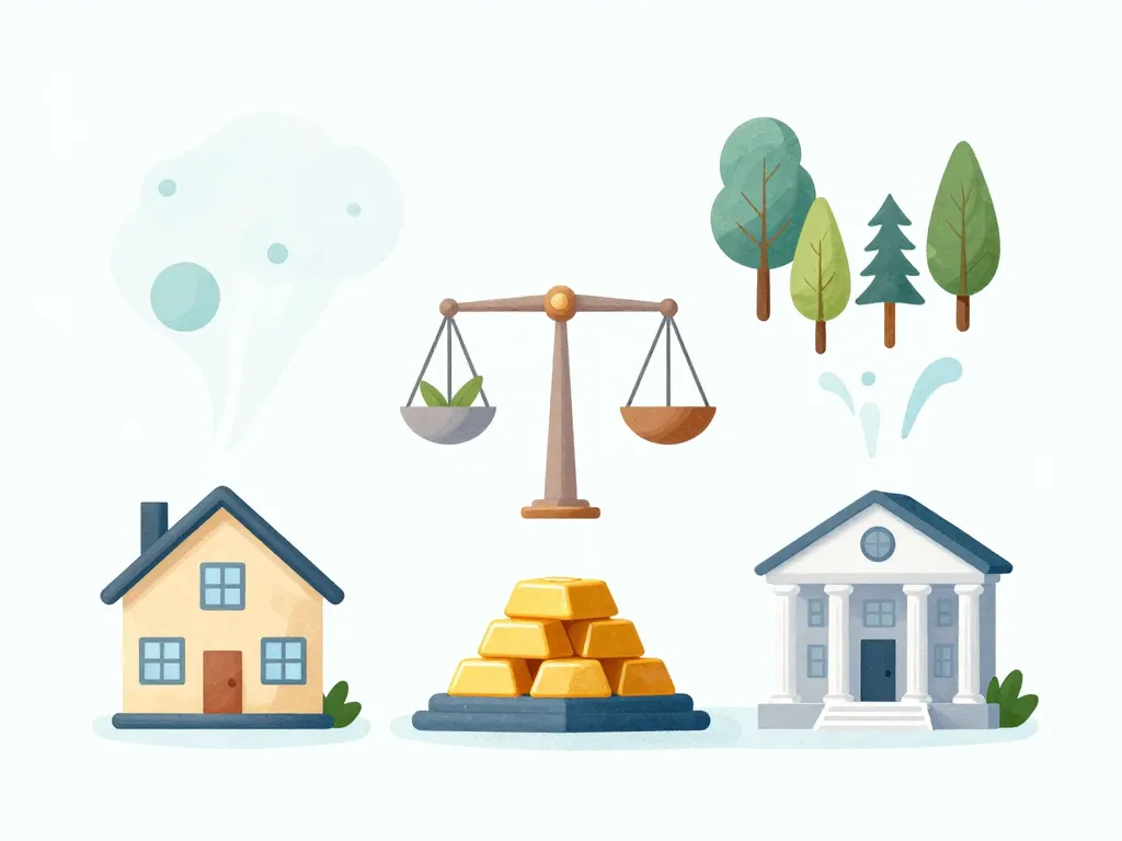 ou mettre son argent en dehors des banques actifs tangibles illustration