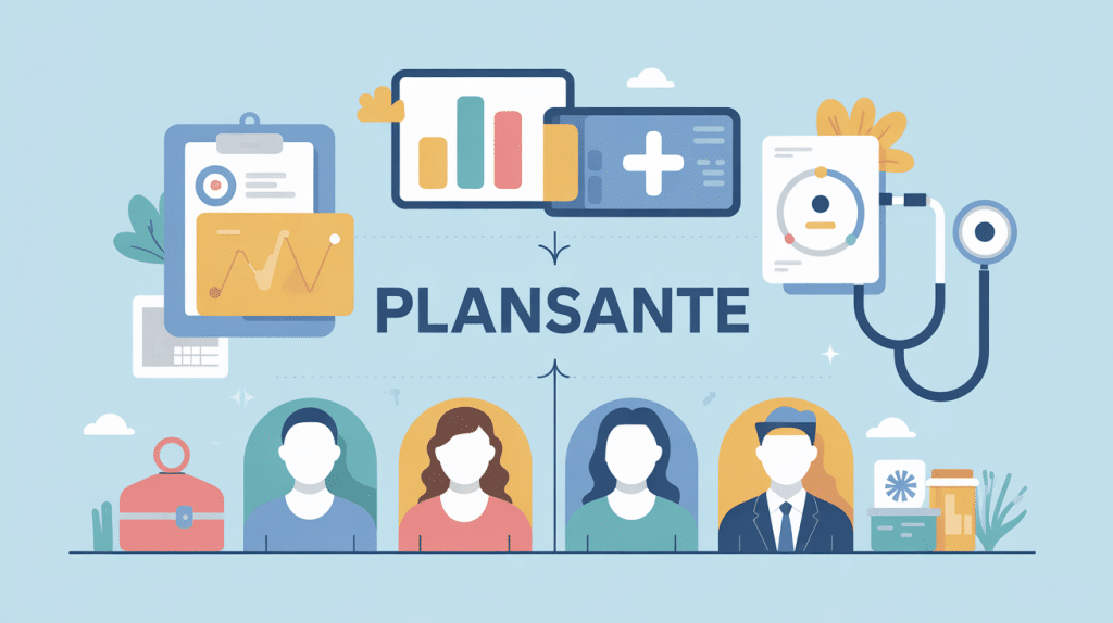 illustration plansante gestion santé remboursements