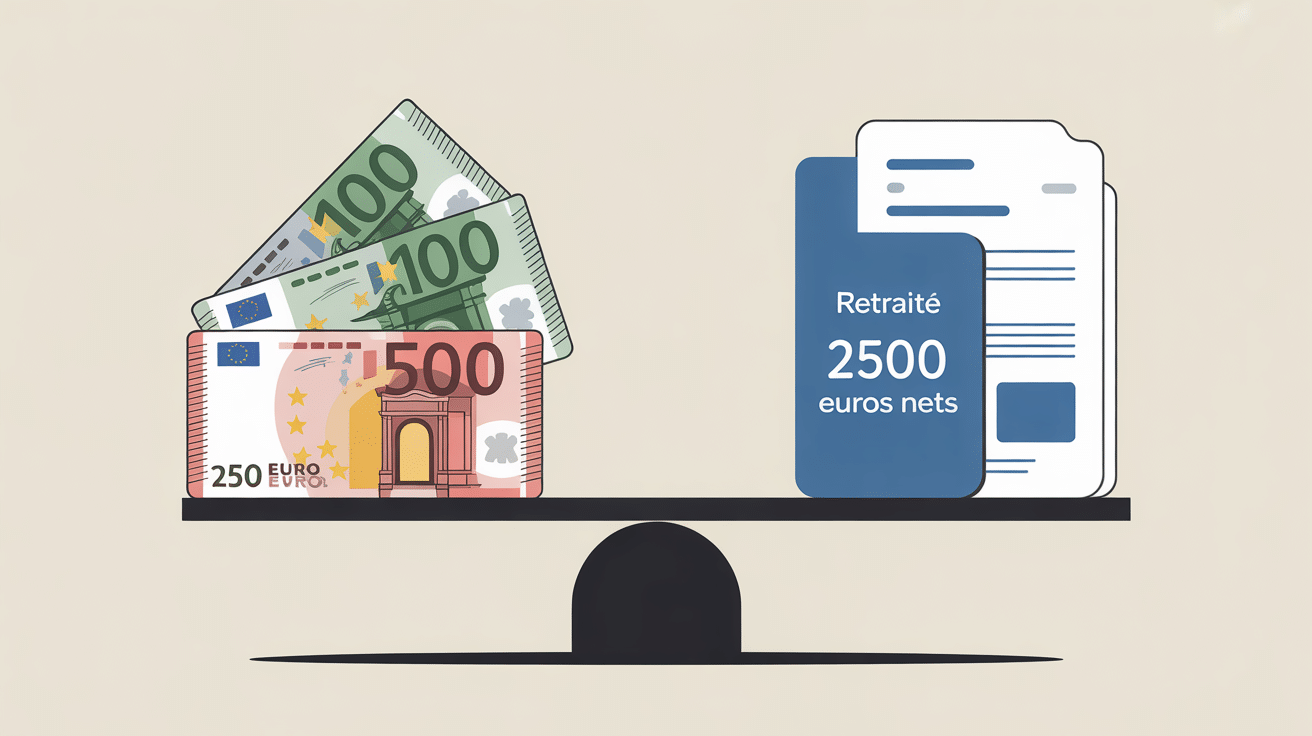calcul retraite quelle retraite pour un salaire de 2500 euros net