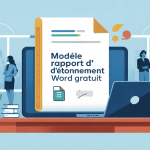 rapport d'étonnement modèle word gratuit document bureau entreprise