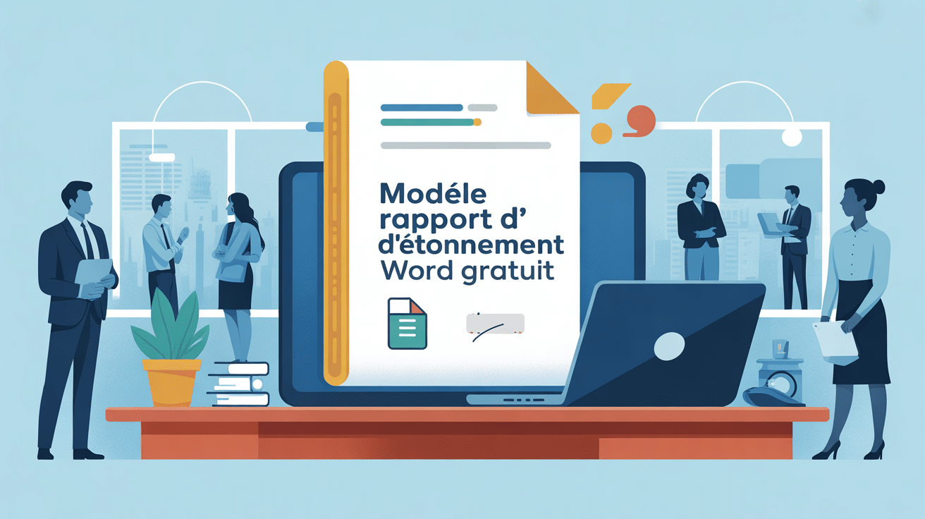 rapport d'étonnement modèle word gratuit document bureau entreprise