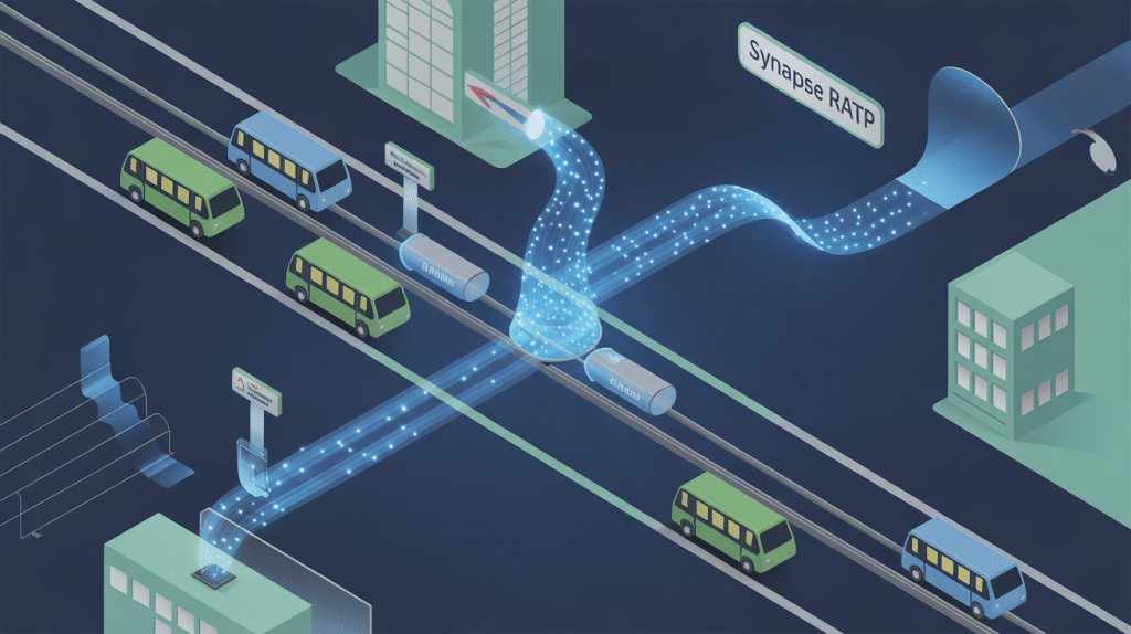 synapse ratp schéma réseau métro flux données