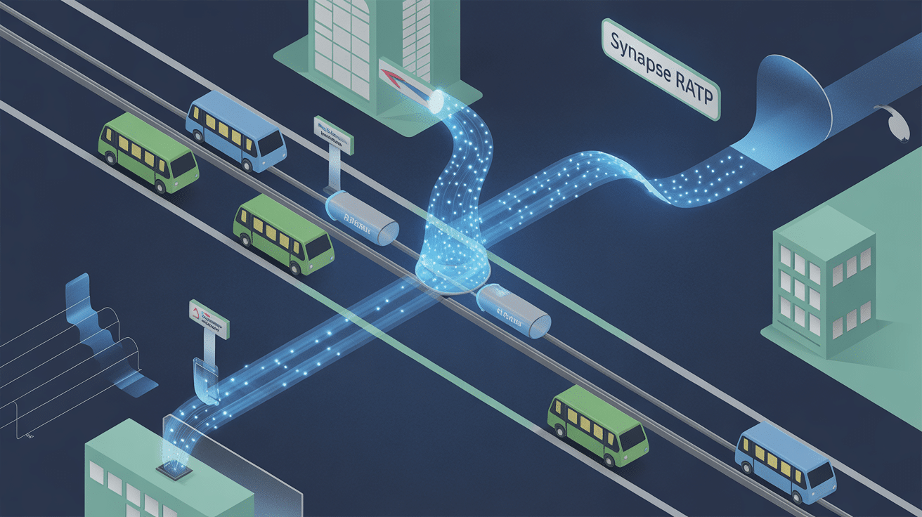 synapse ratp schéma réseau métro flux données