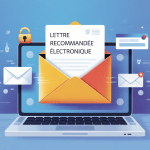illustration d envoi numerique securise lettre recommandee electronique