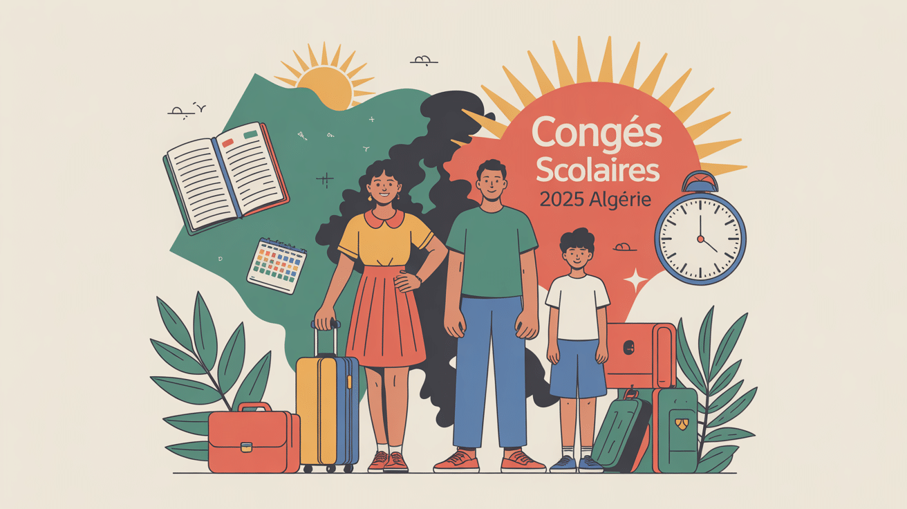 organisation vacances scolaires 2025 algérie famille école