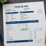 1825 brut en net sur fiche de paie