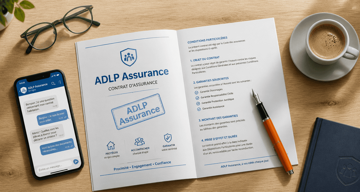 adlp assurance contrat santé sur bureau