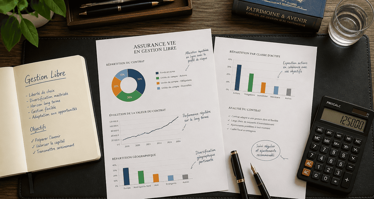 assurance vie gestion libre documents et graphiques