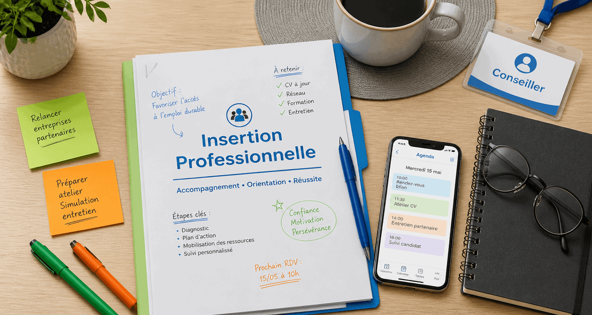 avantages et inconvénients du métier de conseiller en insertion professionnelle, bureau, dossier