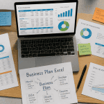 business plan excel sur bureau créateur entreprise