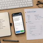 compteur de signes application smartphone sur bureau