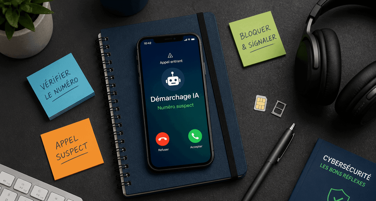 démarchage téléphonique ia sur smartphone