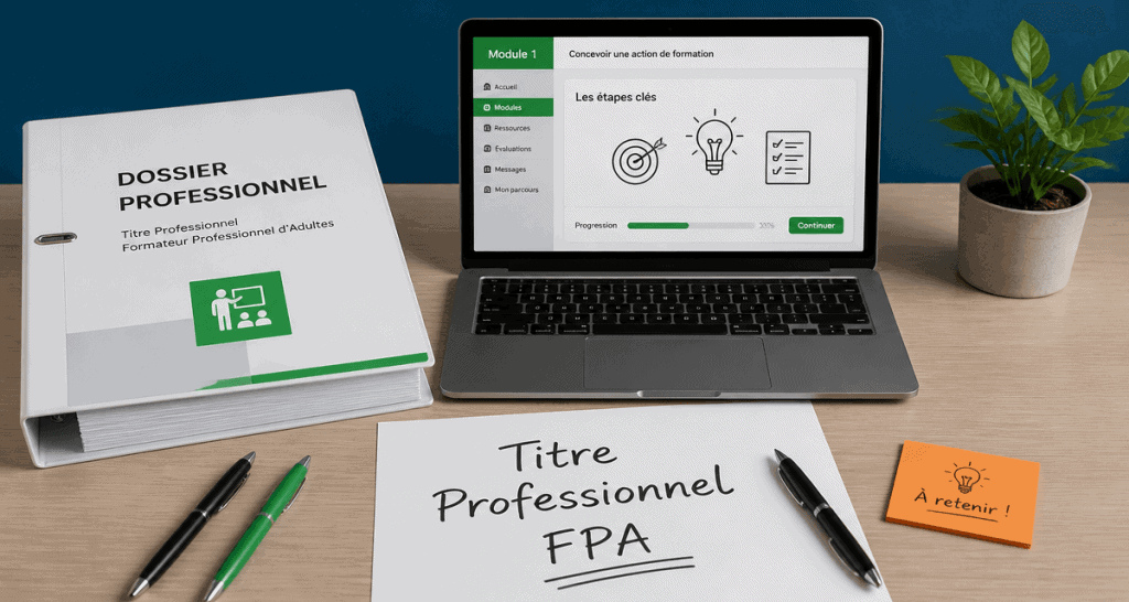 formation formateur adulte bureau dossier professionnel