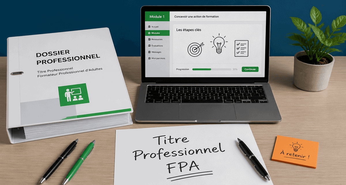 formation formateur adulte bureau dossier professionnel