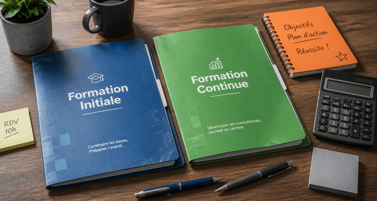 formation initiale et continue sur bureau moderne