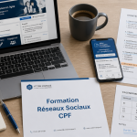 formation réseaux sociaux cpf sur ordinateur et smartphone