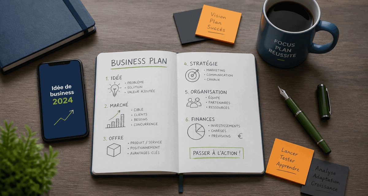 idee de business 2024 carnet croquis smartphone