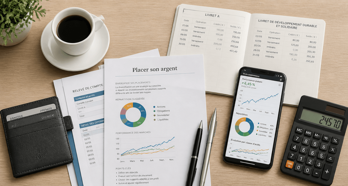 meilleur banque pour placer son argent sur bureau avec livrets et assurance vie