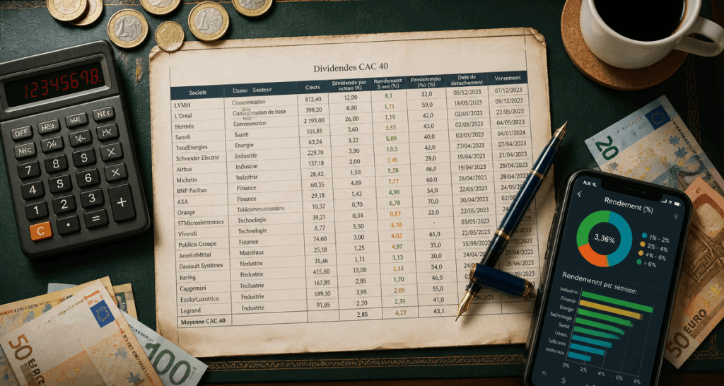 meilleur dividende cac 40 bureau financier