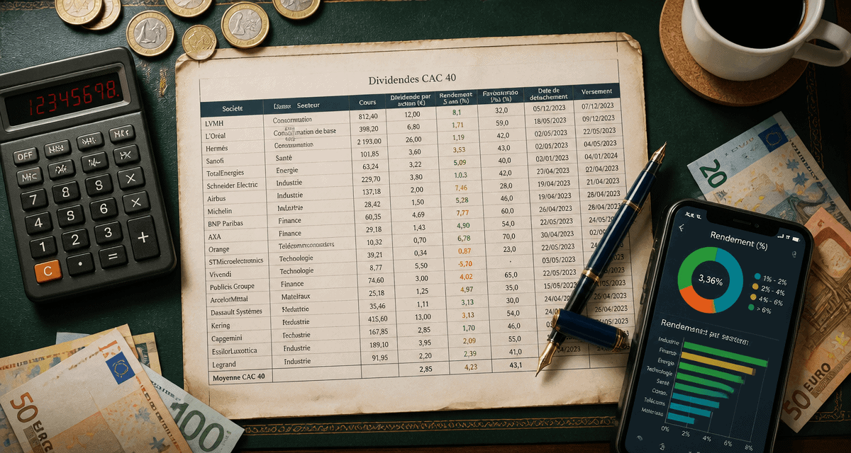 meilleur dividende cac 40 bureau financier