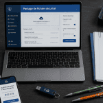 partage de fichier en ligne sécurisé ordinateur et 2FA