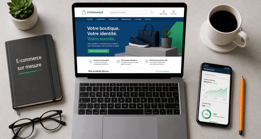 site e commerce sur mesure maquette personnalisée
