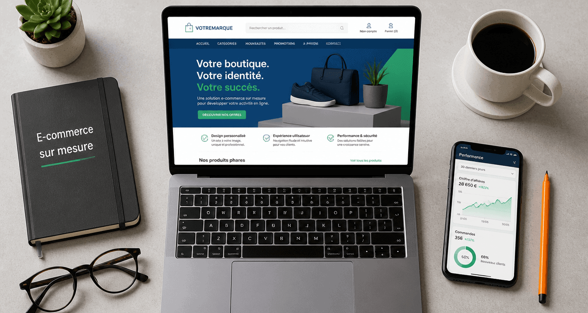 site e commerce sur mesure maquette personnalisée