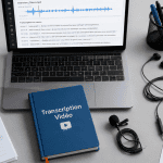 transcription video to text sur ordinateur portable