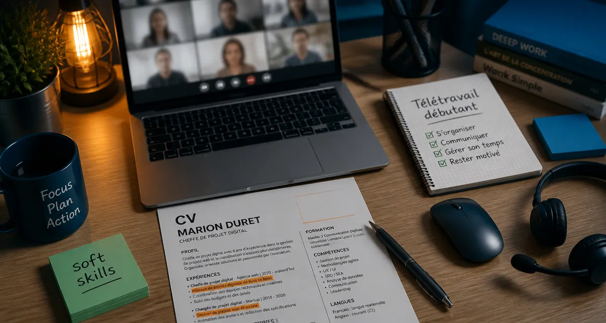 Emploi télétravail sans expérience : 5 métiers accessibles