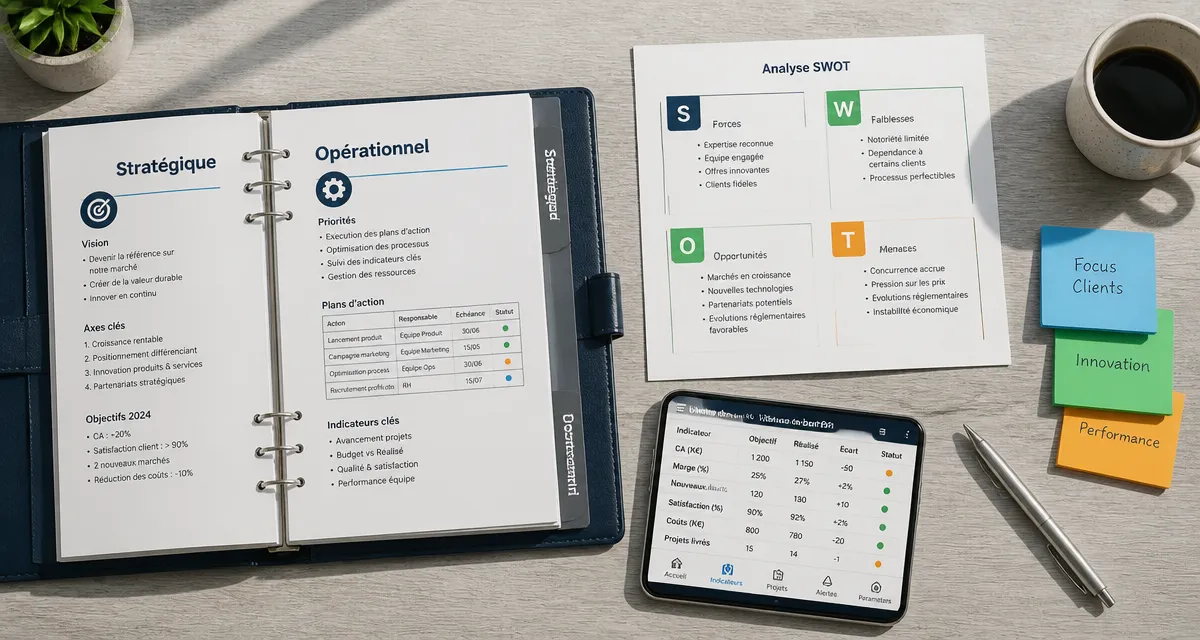 Marketing stratégique opérationnel : vision et exécution, KPI et SWOT