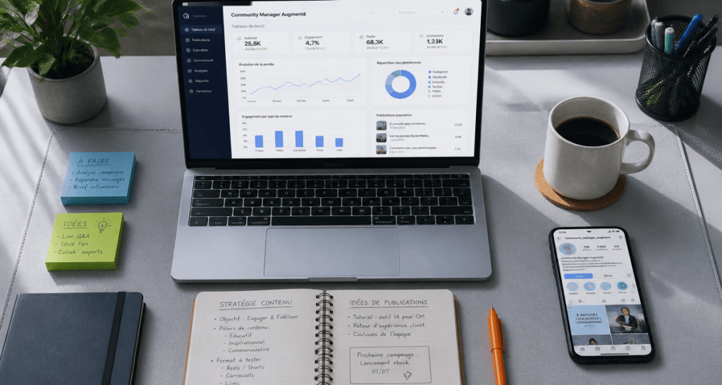 outils ia community management sur bureau