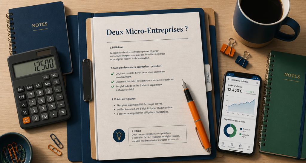 peut on avoir 2 micro entreprise bureau