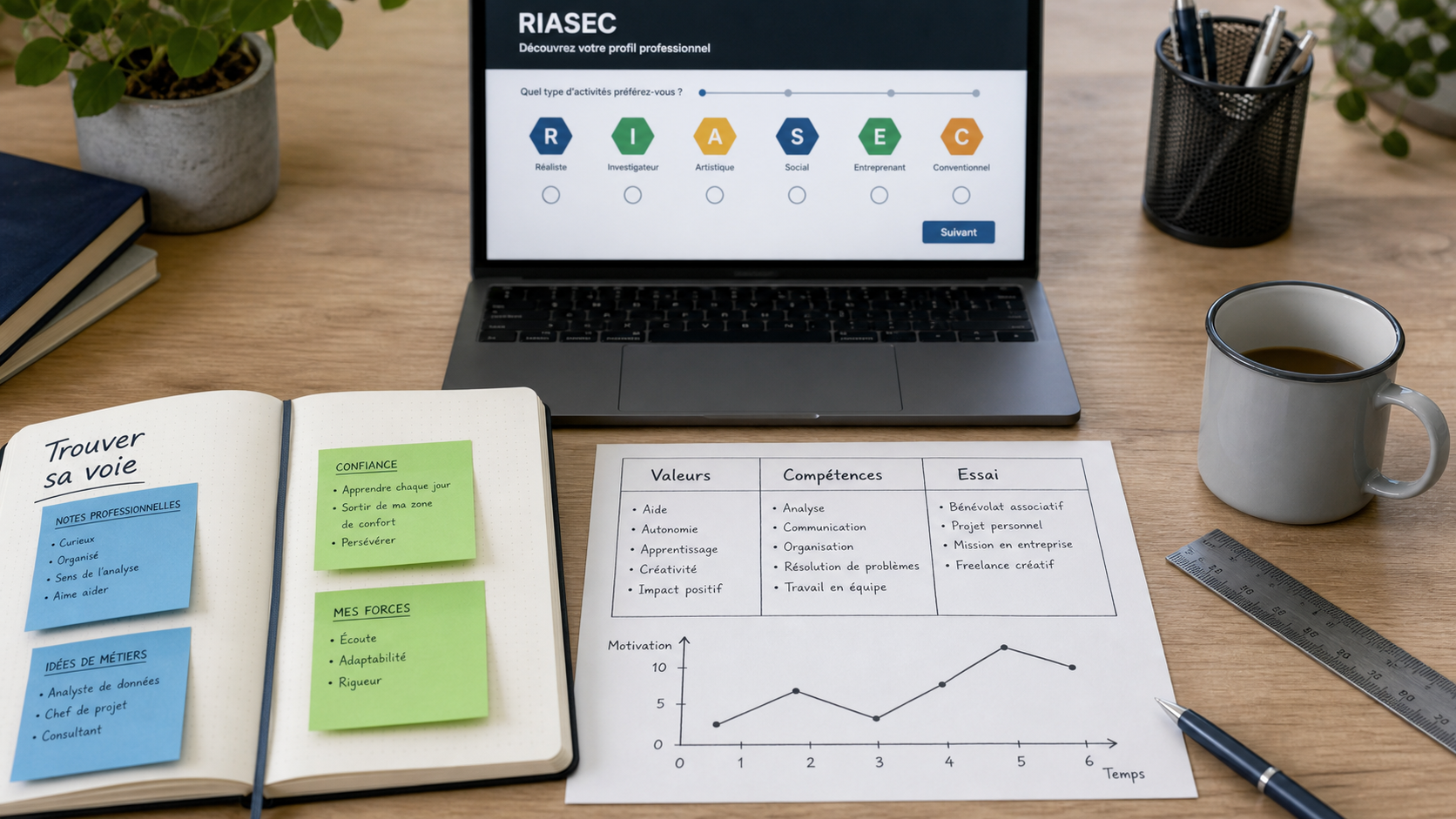 Quel metier est fait pour moi : quiz RIASEC et orientation