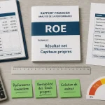 Rentabilité financière formule ROE : résultat net / capitaux propres