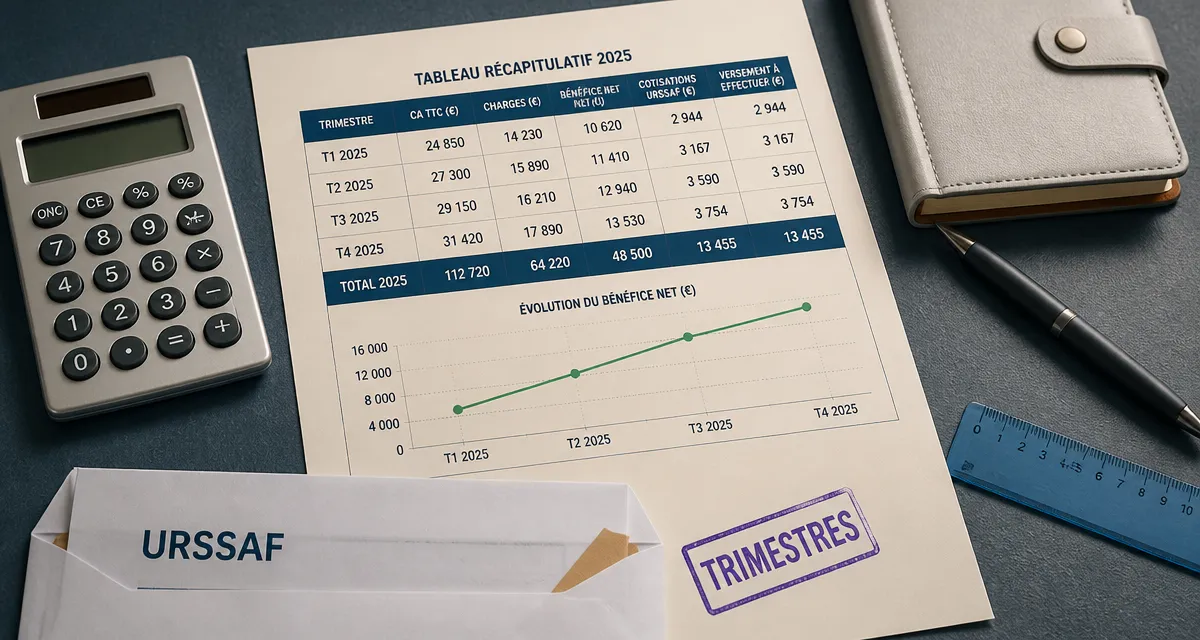 Validation trimestre retraite auto entrepreneur 2025 : seuils de CA