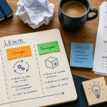Conduite changement Lewin : décongeler, changer, recongeler