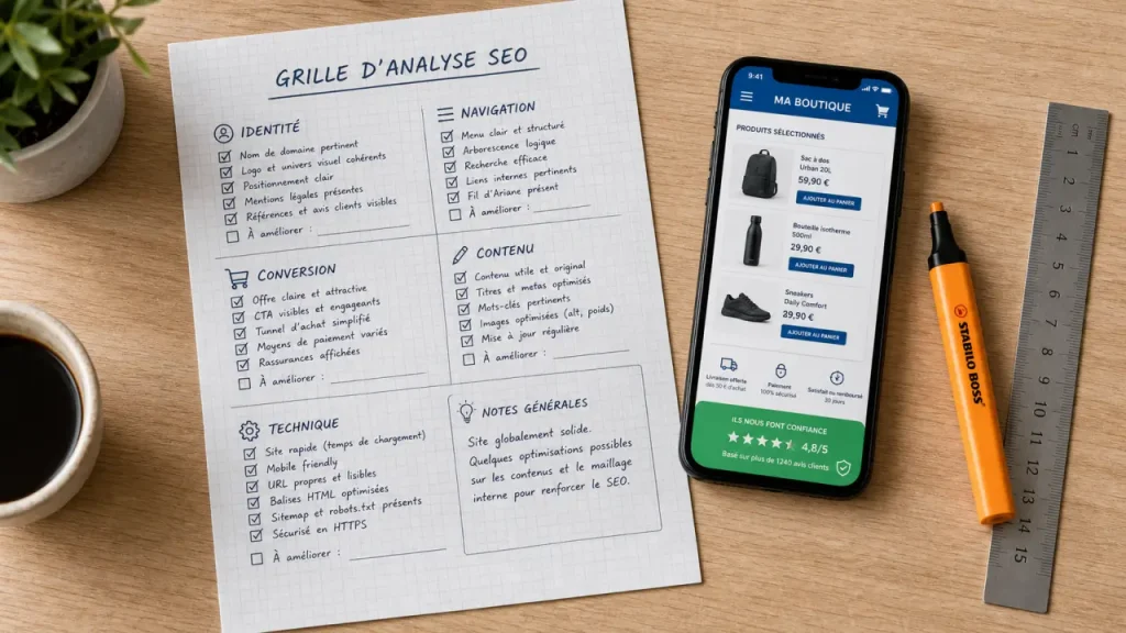 Exemple de boutique en ligne : design, CMS et confiance