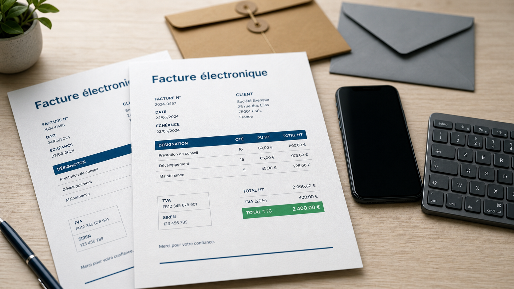 Facture électronique auto entrepreneur : recevoir 2026, émettre 2027